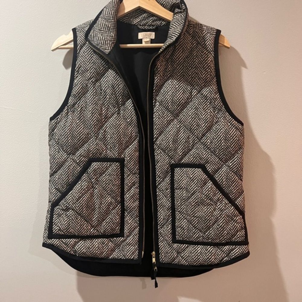 J Crew Down herringbone Vest